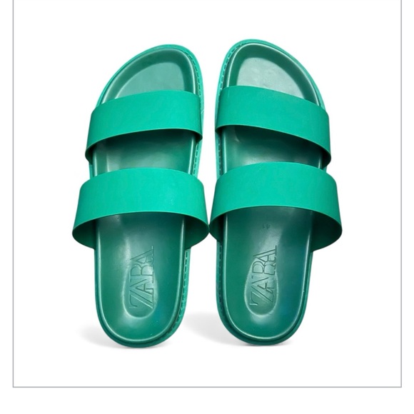 ZARA DOUBLE STRAP FLAT SANDAL - Picture 8 of 16